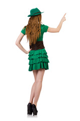 Woman in fashion clothing concept