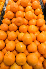 Citrus fruit on the supermarket stall