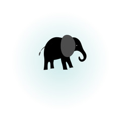 silhouette of elephant