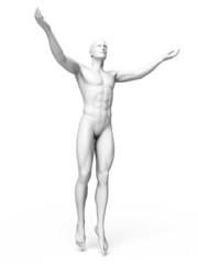 3d rendered illustration of a white man