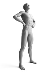 3d rendered illustration of a white man