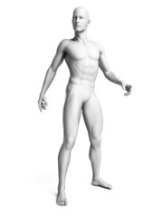 3d rendered illustration of a white man