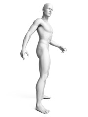 3d rendered illustration of a white man