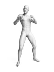 3d rendered illustration of a white man