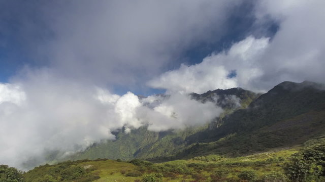 mountain cloud scape time lapse