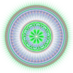 Stylized flower ornament.