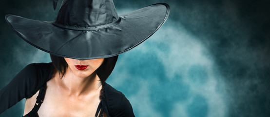Beautiful Halloween witch