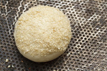 Making of bakery products in bakery shop