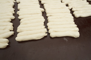 Making of bakery products in bakery shop