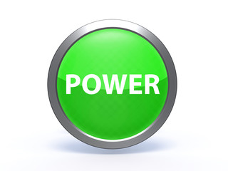 power circular icon on white background
