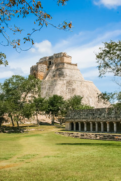 Remains of the Mayan empire. City hidden in the jungle