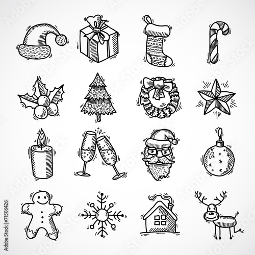 &quot;Christmas icons set&quot; Stockfotos und lizenzfreie Vektoren auf Fotolia