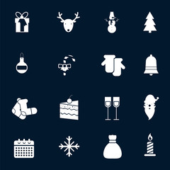 Christmas icons set