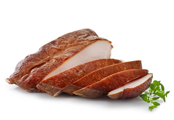 sliced smoked chicken breast