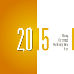 2015 orange white background vector