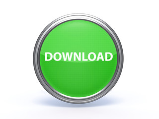 download circular icon on white background