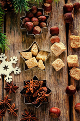 Christmas baking ingredients