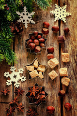 Christmas baking ingredients