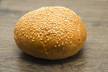 bun with sesame seeds