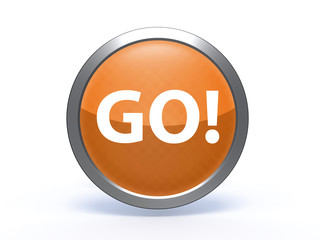 go circular icon on white background