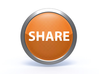 share circular icon on white background