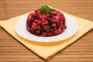 Vegetable salad with beets