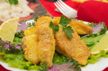 Delicious spiced catfish