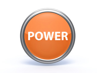power circular icon on white background