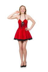 Fototapeta premium Young woman in fashion concept