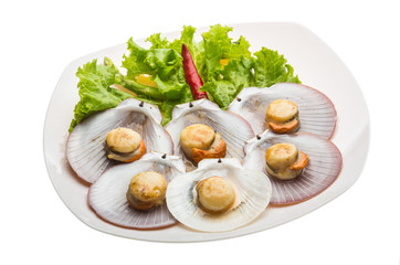 Grilled scallops
