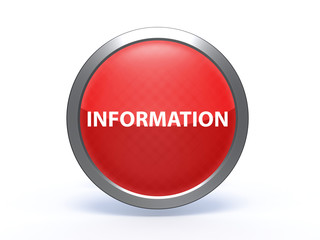 information circular icon on white background