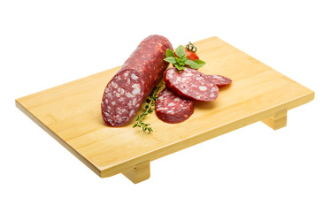 Salami sausages