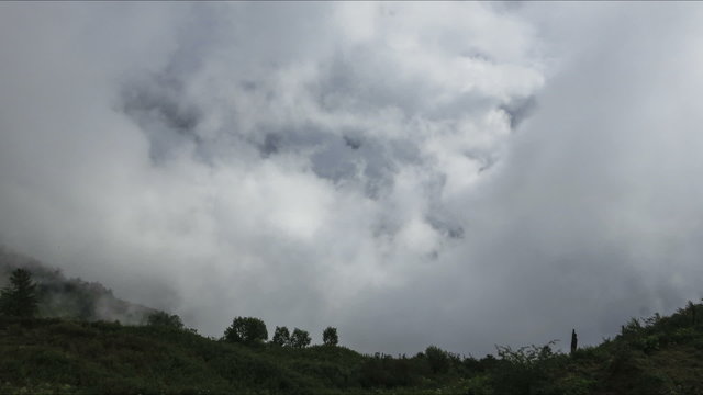 mountain cloud scape time lapse