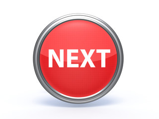 next circular icon on white background