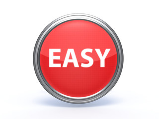 easy circular icon on white background
