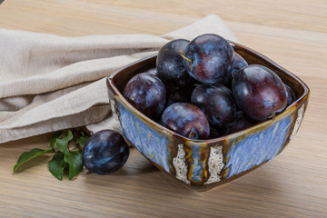 Ripe fresh plum
