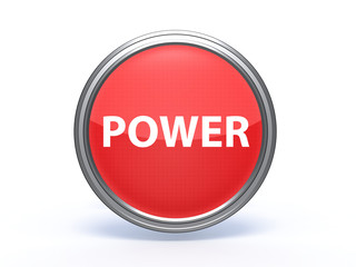power circular icon on white background