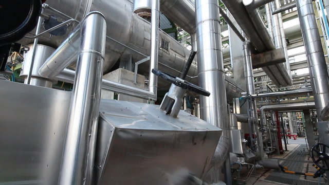  0 Shutterstock Footage search Steel pipe line in refinery plant