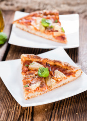 Homemade Hawaiian Pizza (slices)