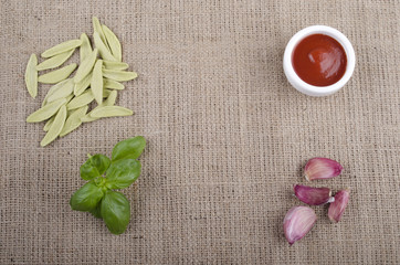 home made pasta from durum wheat