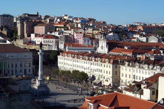 Rossio square, Lisbon, Portugal