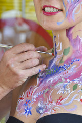 peinture sur corps