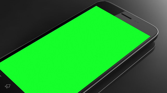 Smart phone isolated with chroma and tracking points