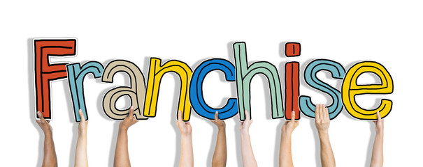 Diverse Hands Holding the Word Franchise