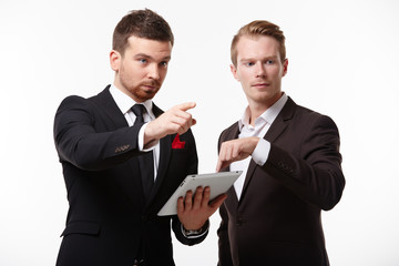 two businessman in negotiations