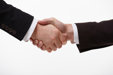 handshake of two businessmen fore