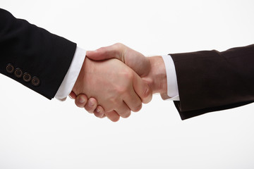 handshake of two businessmen fore