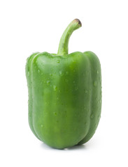 green pepper isolated on white background