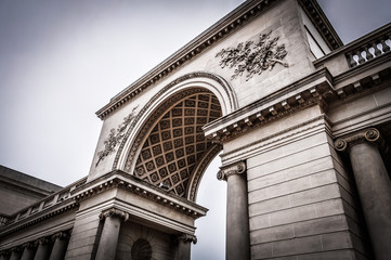 Columns in the courtyard of the Palace of the Legion of Honor