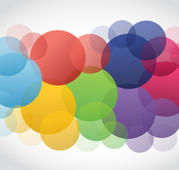color dots illustration design